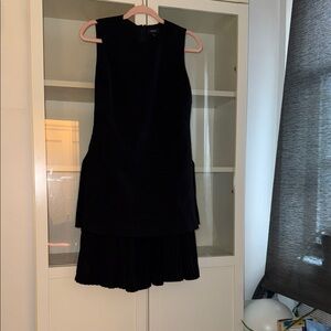 Theory Black Sleeveless Mini Dress
